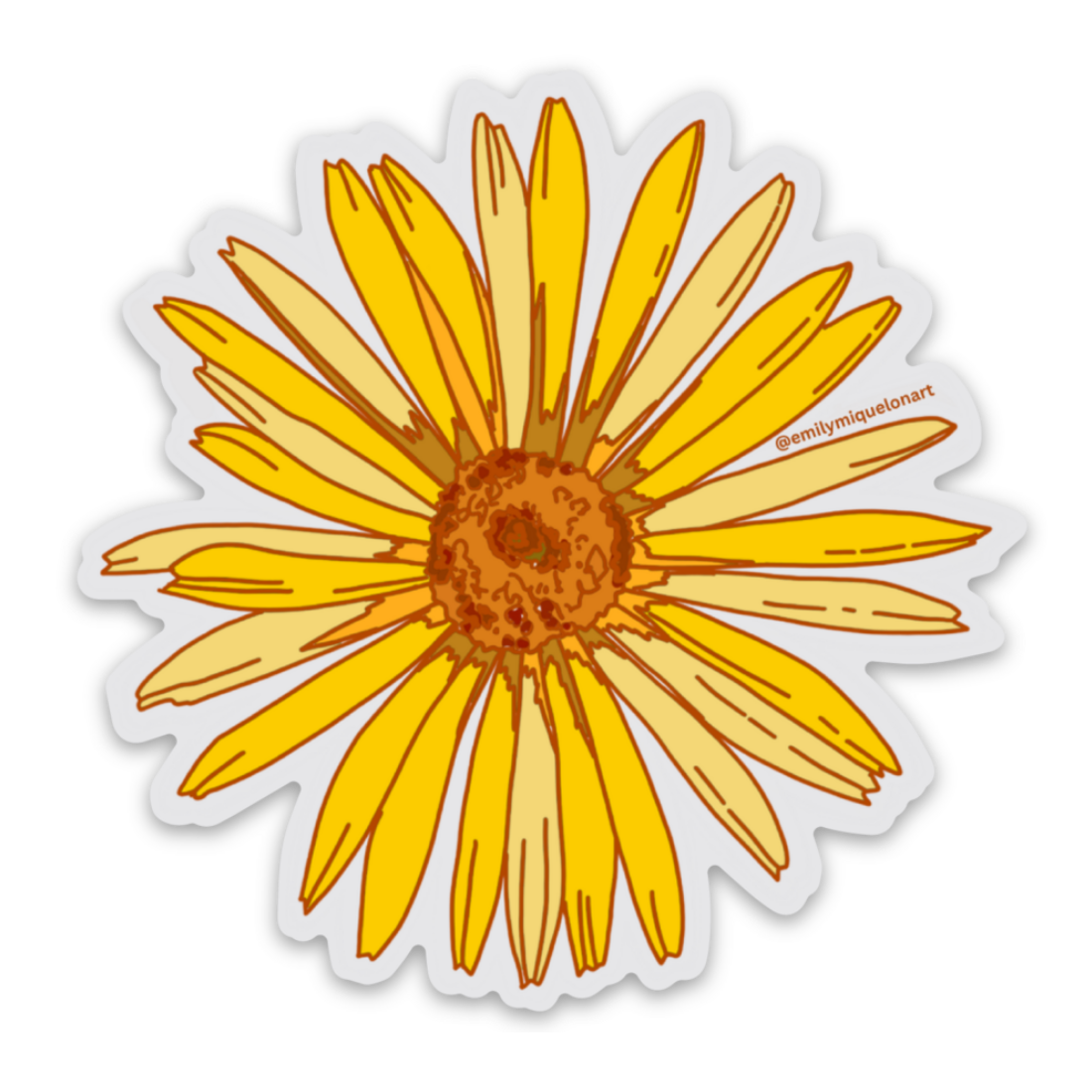 Western Sunflower Sticker