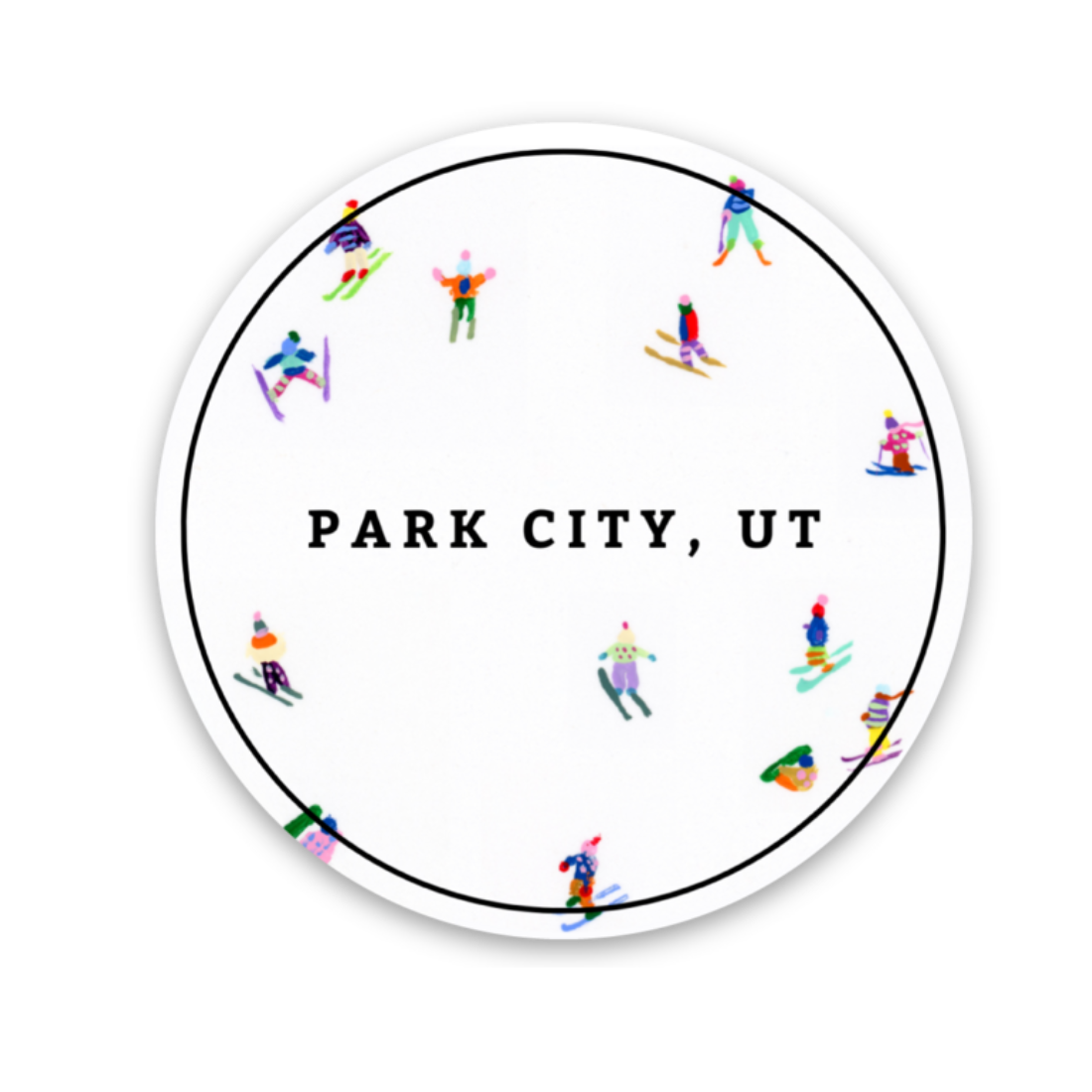 Tiny Skiers (Park City, UT) Sticker