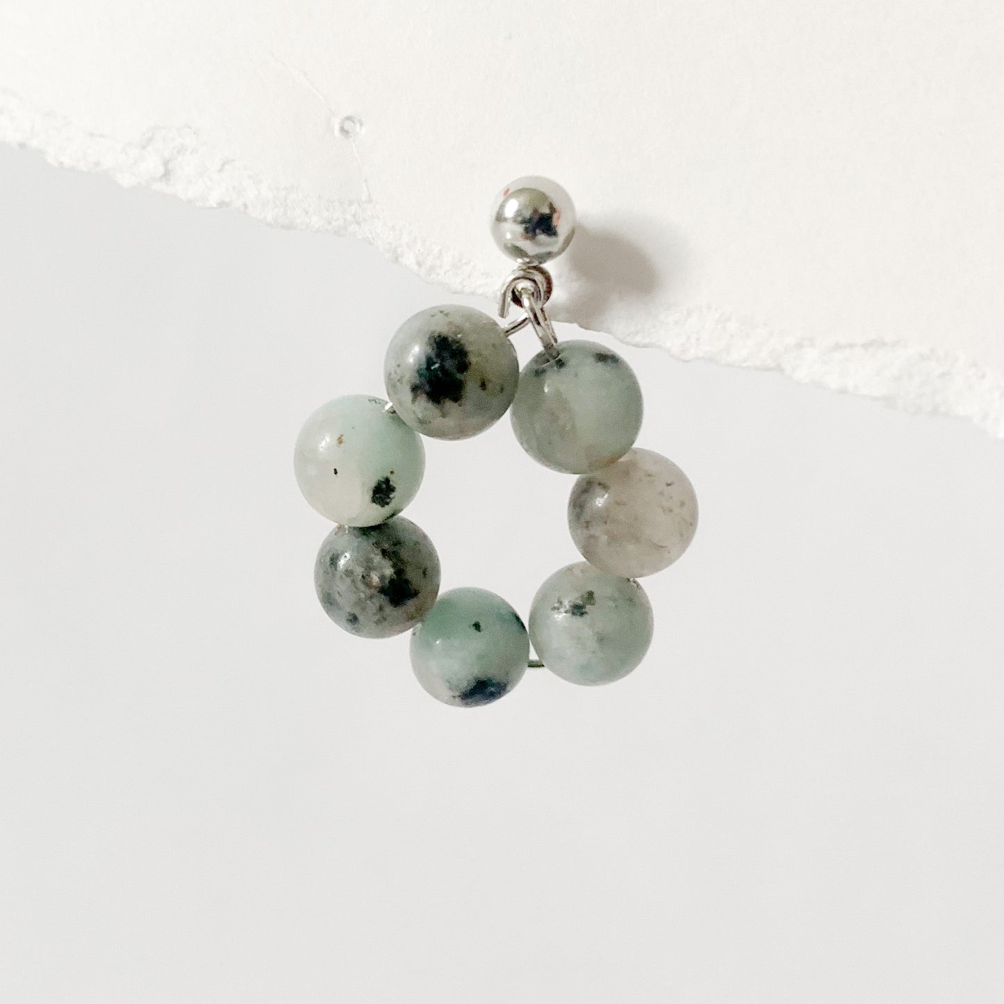 Colette Earrings -Speckled Mint