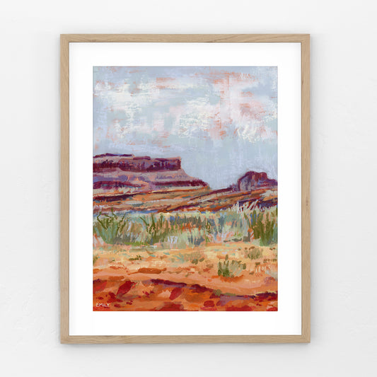 Desert Mesa Print - No Border
