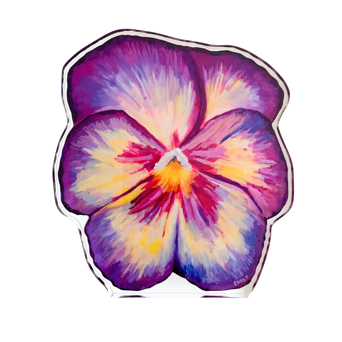 "Tough As A Pansy" Acrylic