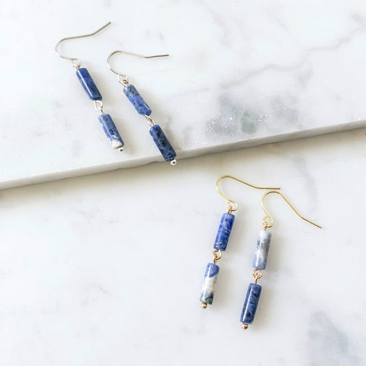 Francis Drop Earring - Blue