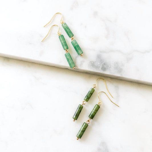 Francis Drop Earring - Green