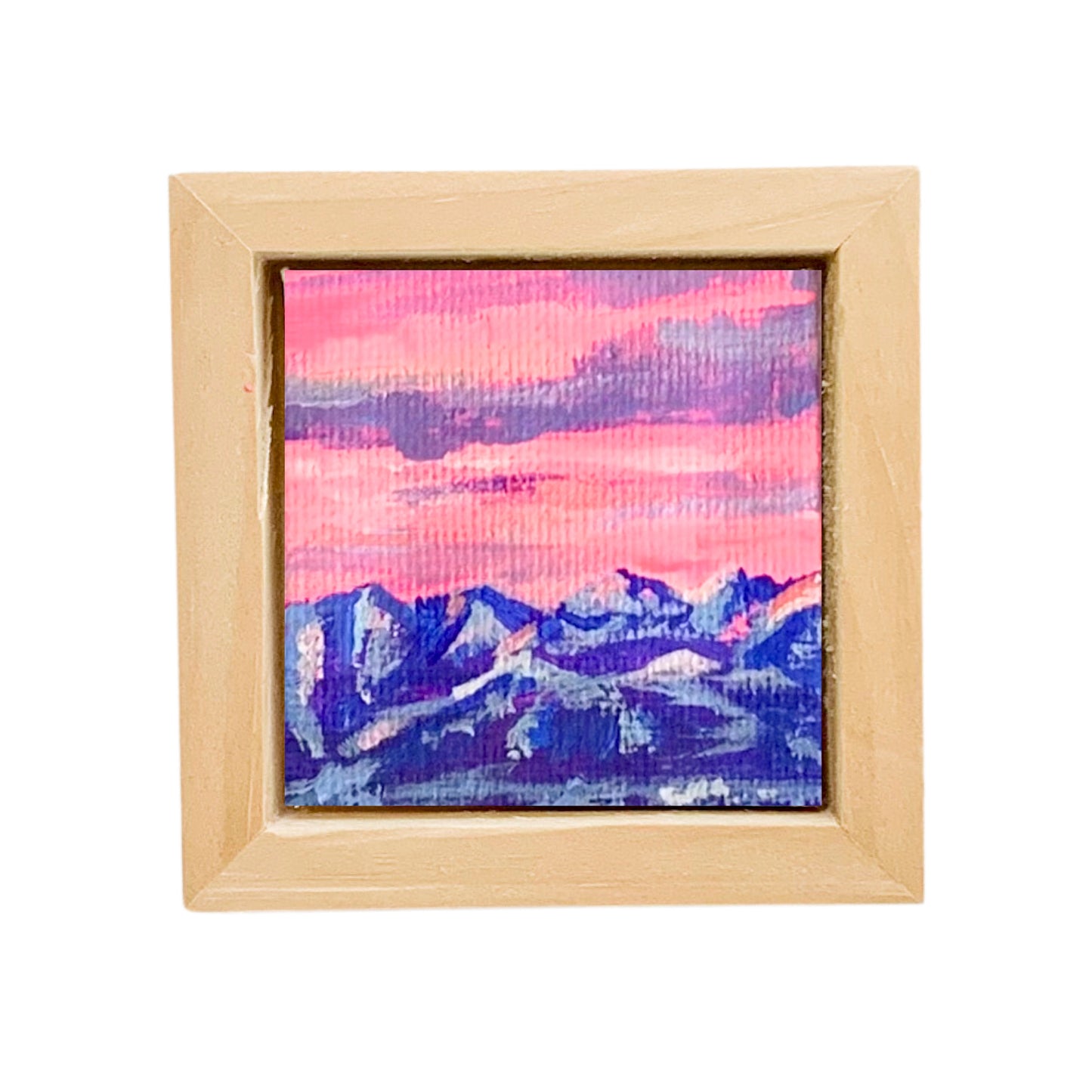 Mountain View - Tiny Painting (2" x 2")