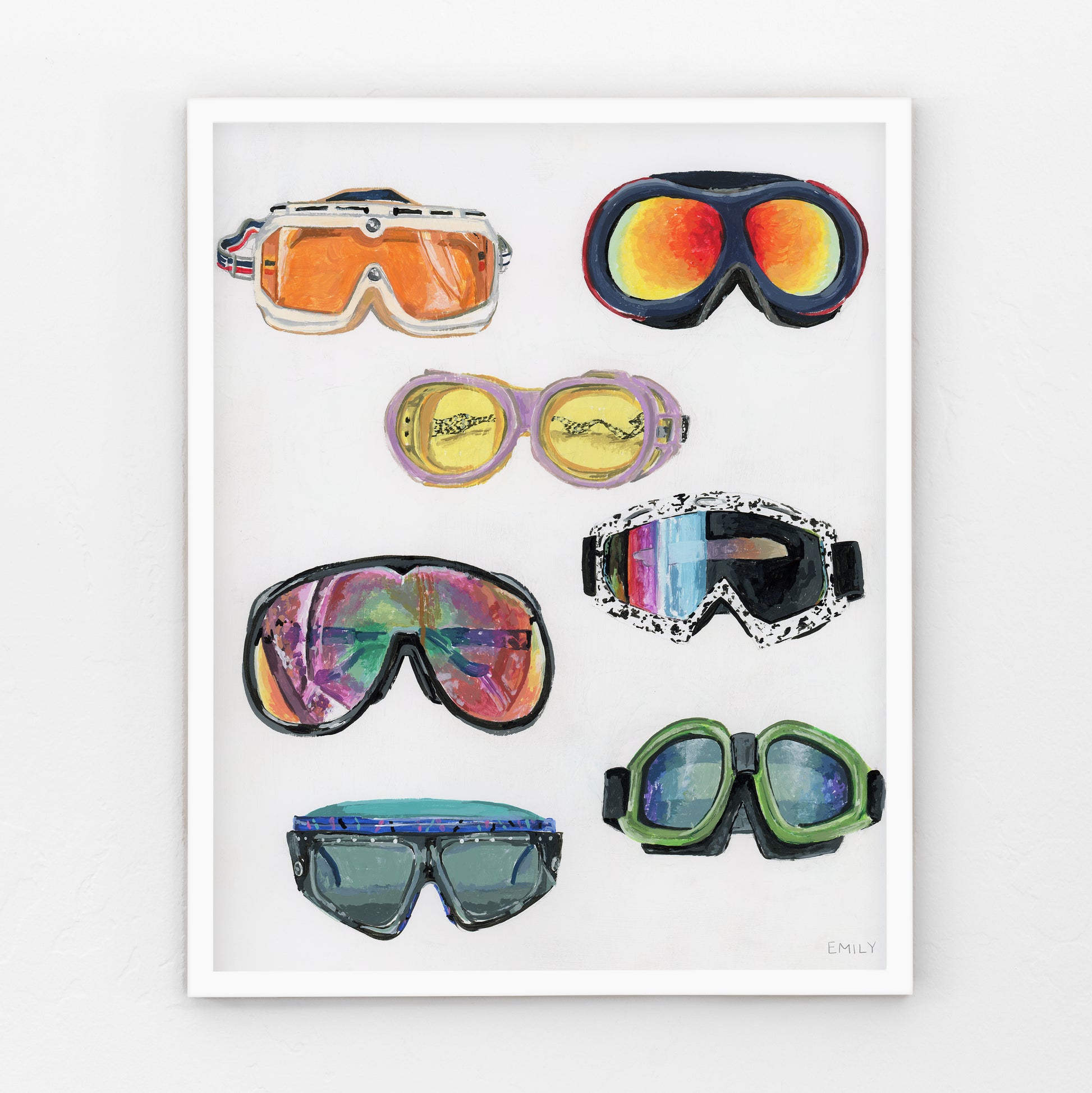 retro snow goggles Retro Ski Goggles Print