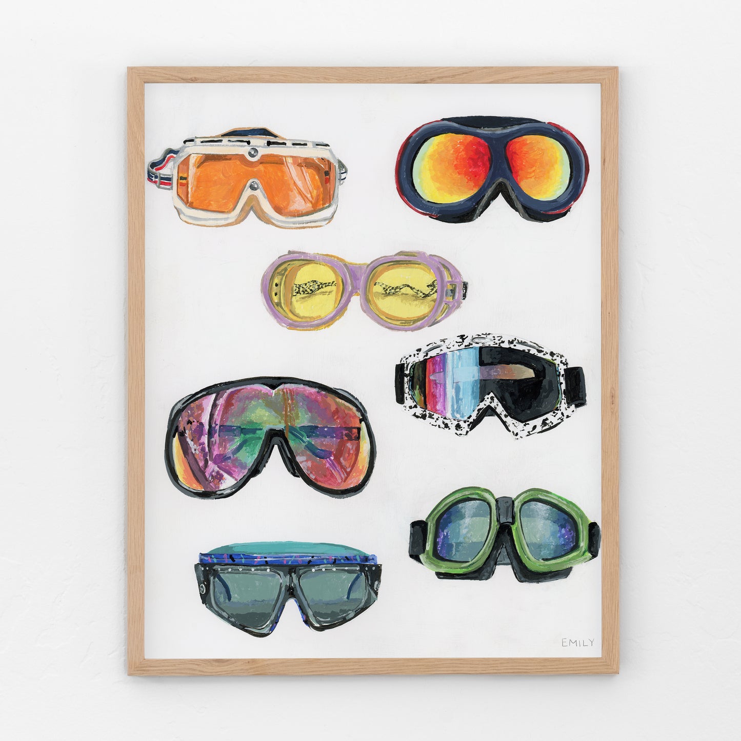 Retro Ski Goggles Print