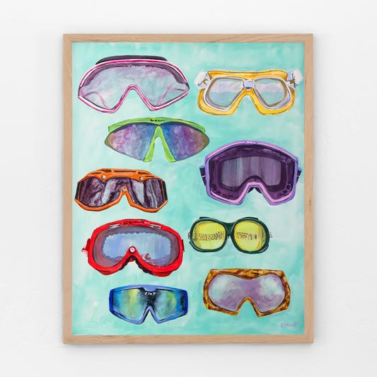 Ski Goggle Goofin' Print