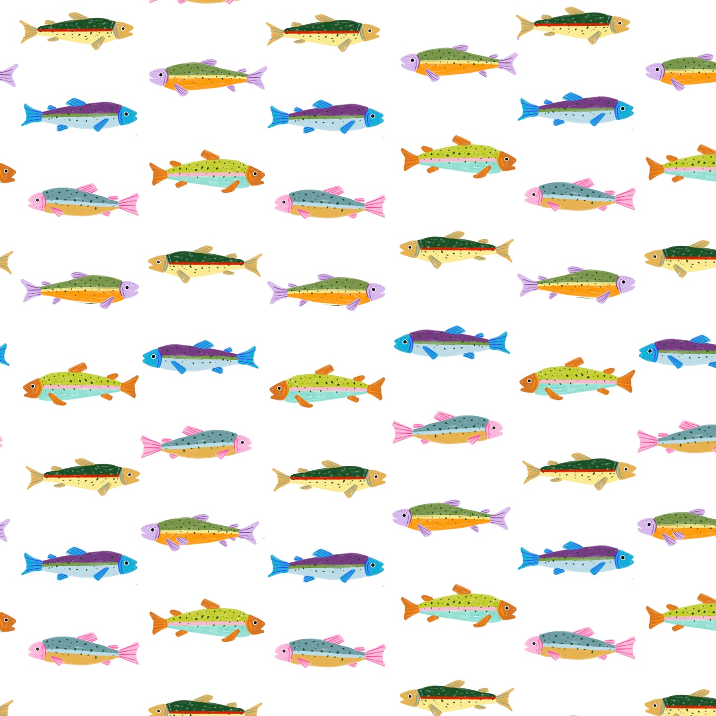 Tea Towel - Trout Party