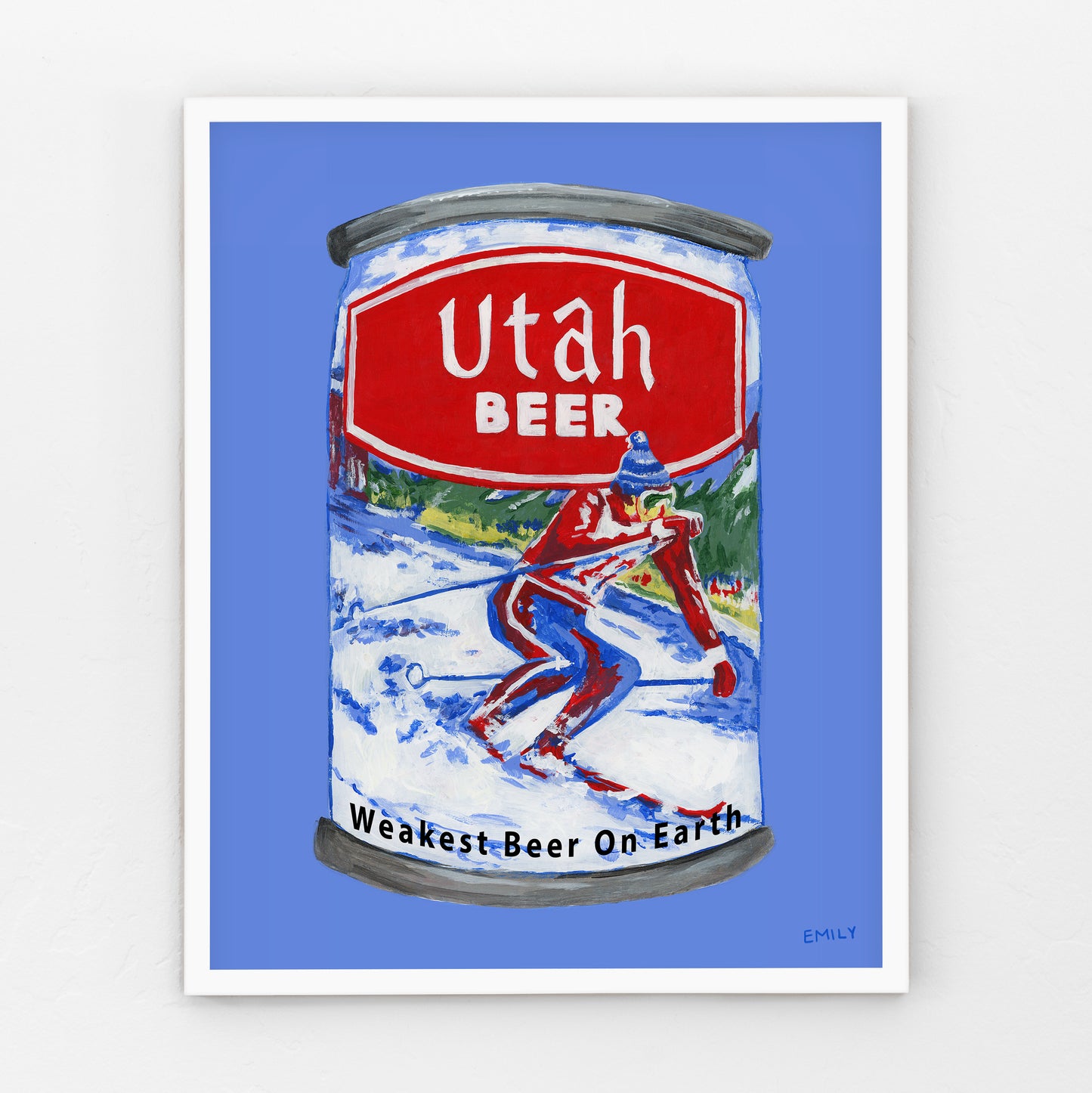 Utah Beer Print - Skier