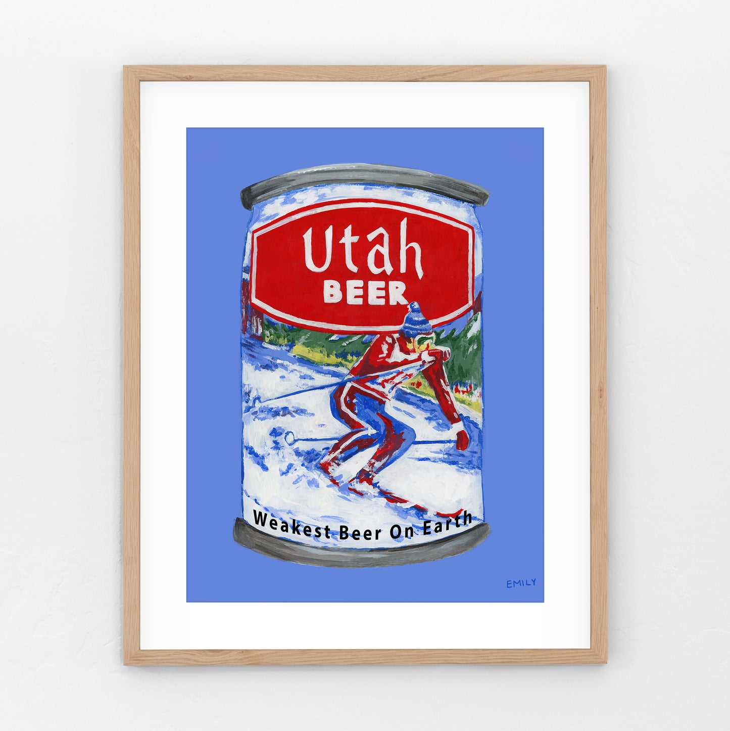 Utah Beer Print - Skier