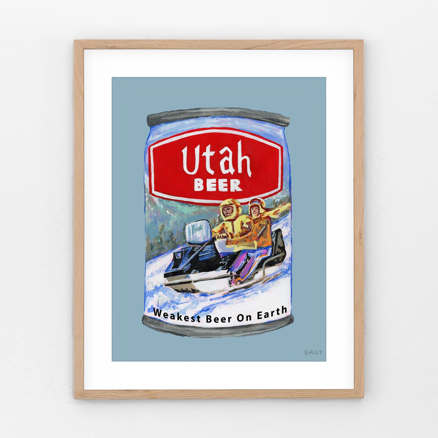 Utah Beer Print - Snowmobile