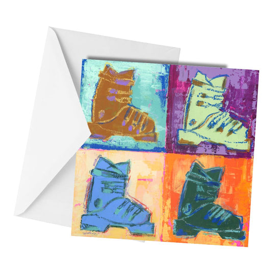 Hittin' The Slopes 2 - Greeting Card