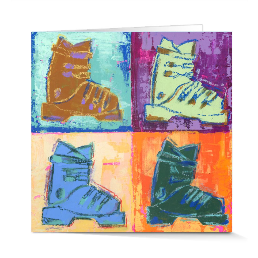 Hittin' The Slopes 2 - Greeting Card