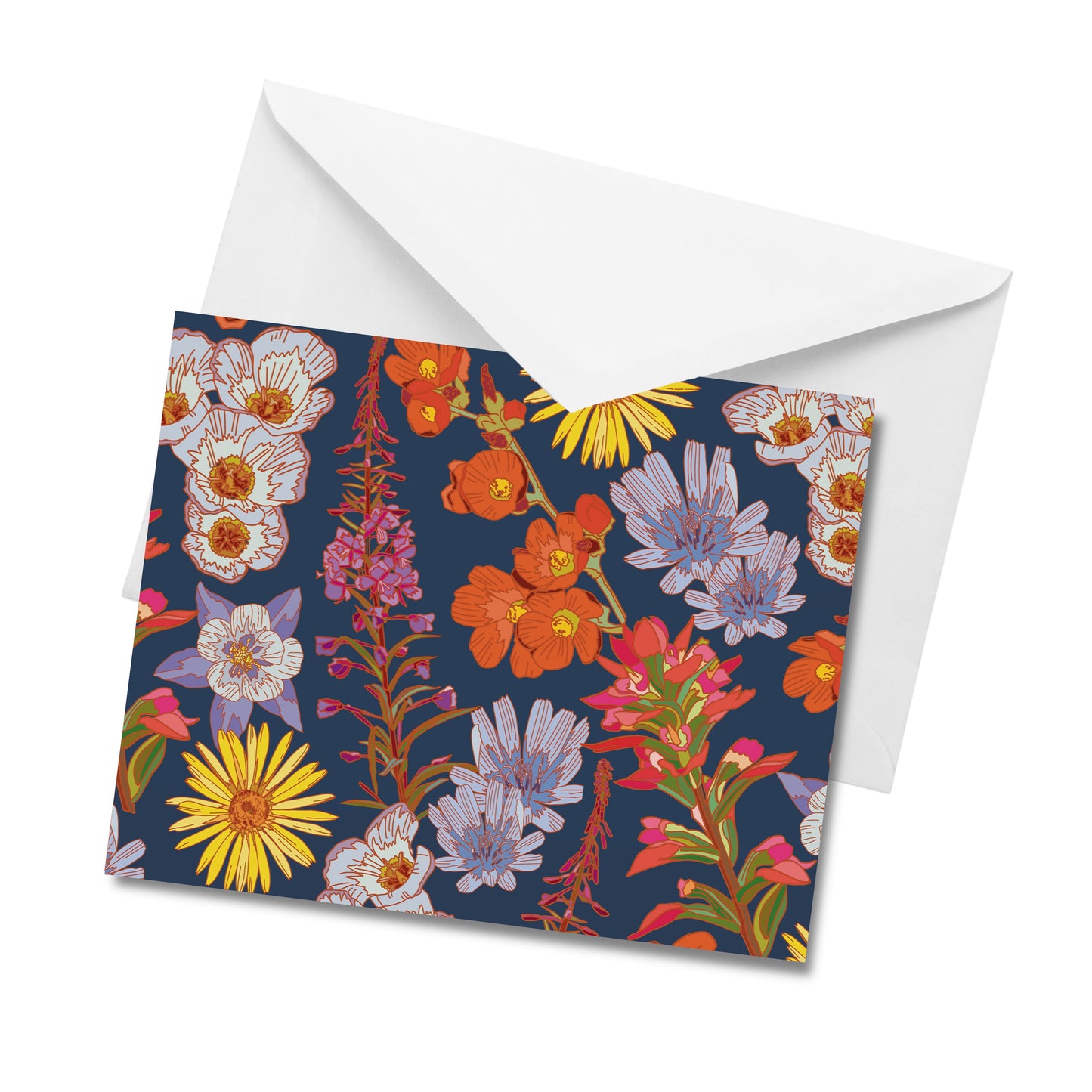 Western Wildflowers - Greeting Card