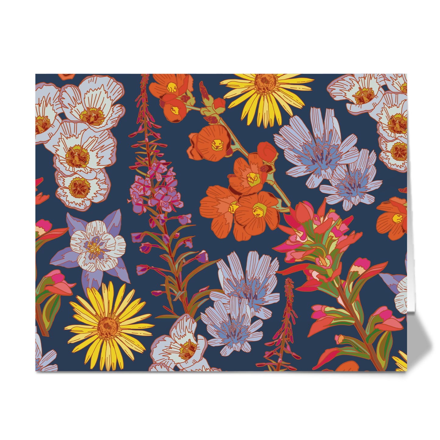 Western Wildflowers - Greeting Card